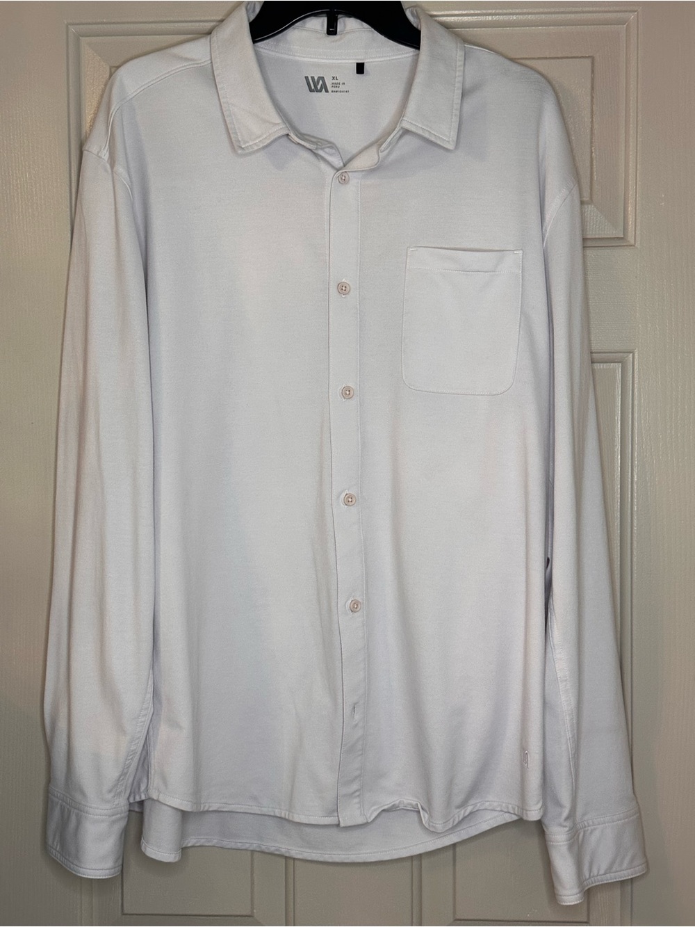 VRST Men's White Long-Sleeve Shirt